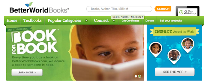 Better World Books, giving back, Happier